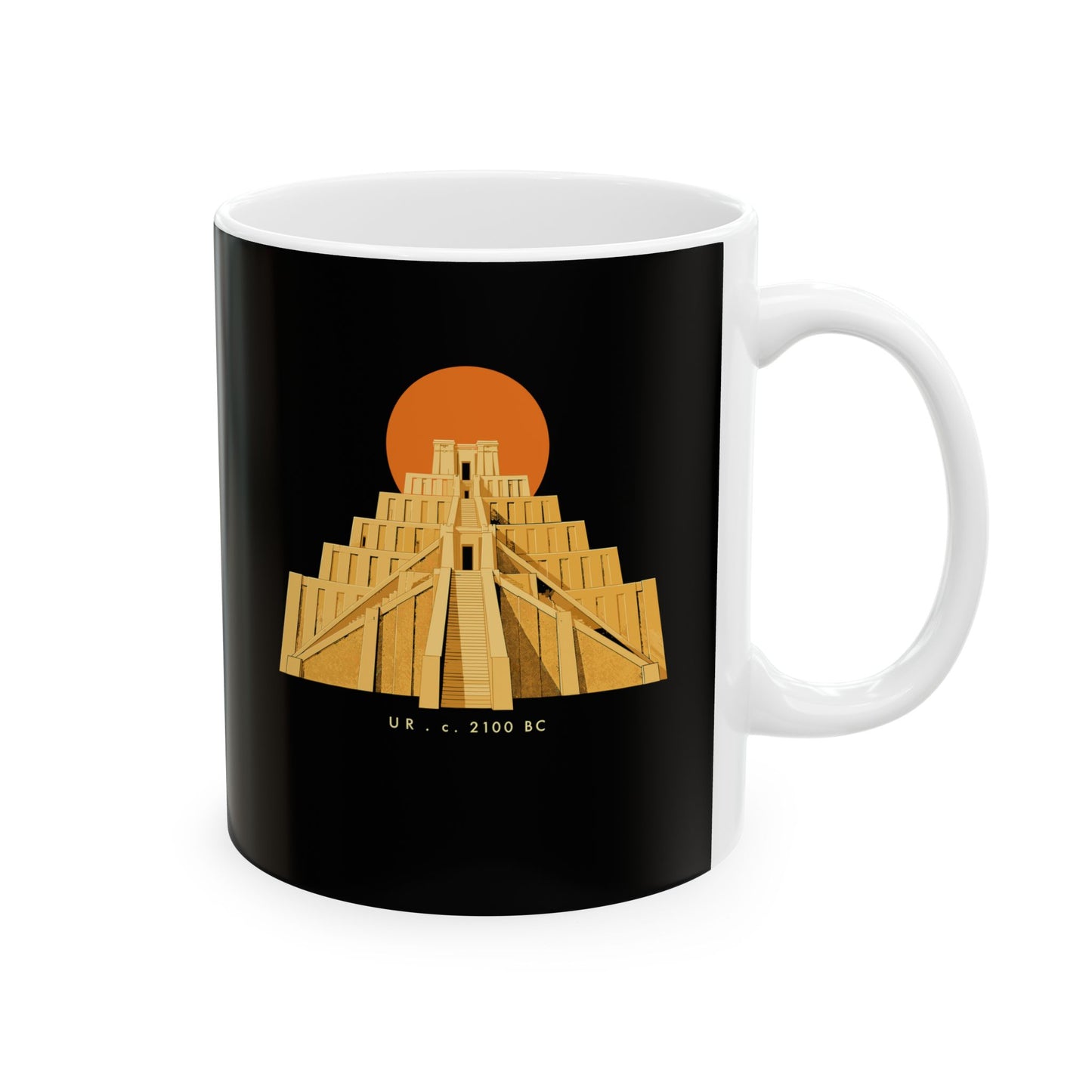 Ziggurat of Ur Ceramic Mug, (11oz, 15oz)