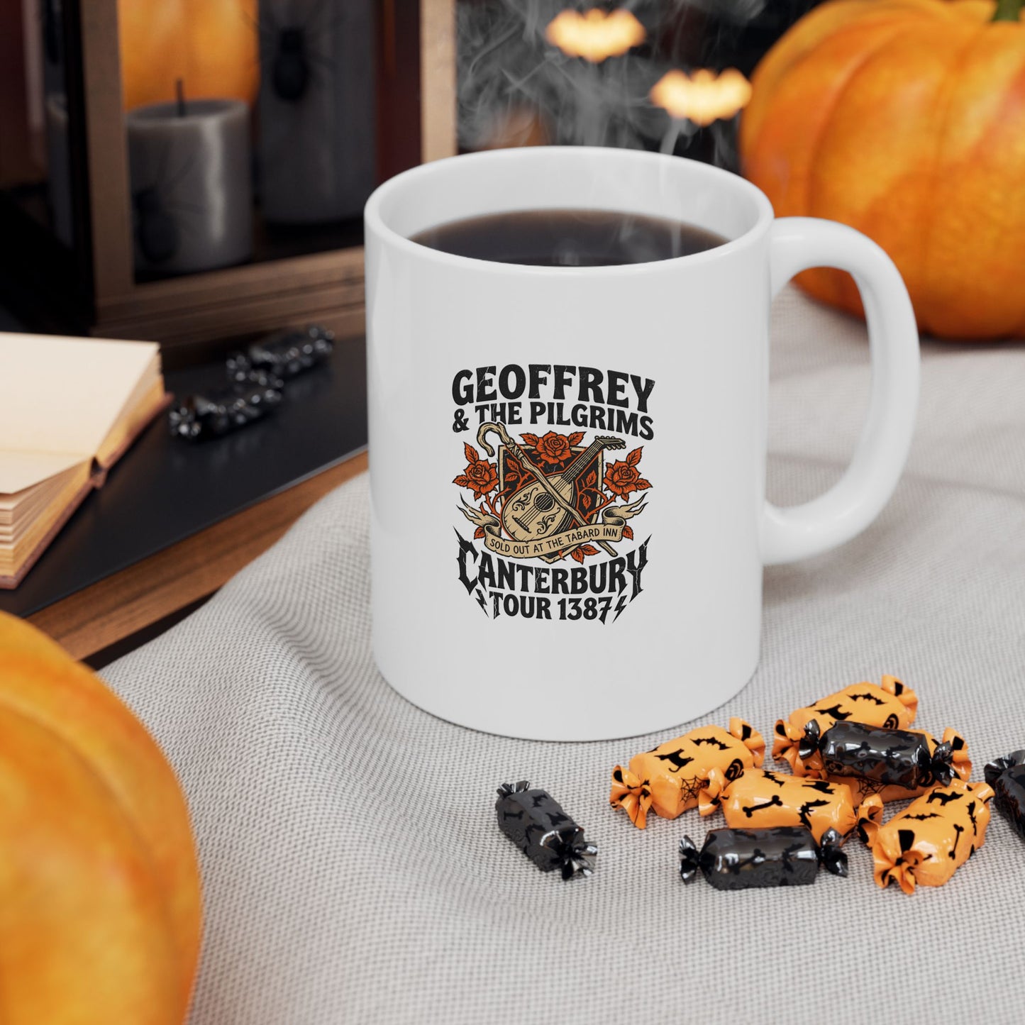 Geoffrey & Pilgrims Tour 1387 Ceramic Mug, (11oz, 15oz)