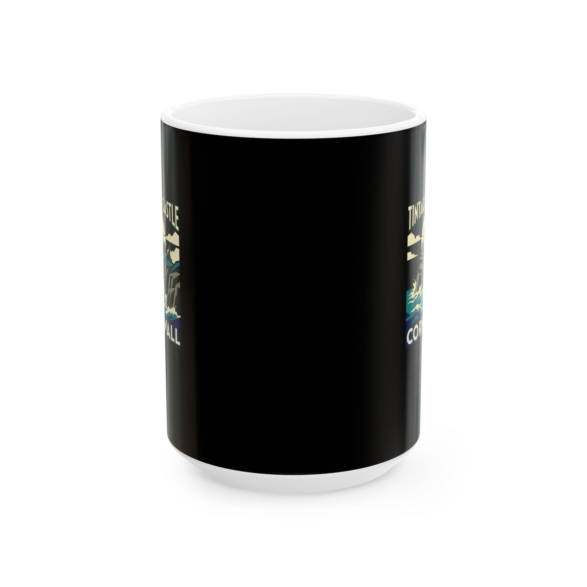 Memento Mori Skeleton Pompeii MosaicCeramic Mug, (11oz, 15oz)