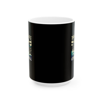 Memento Mori Skeleton Pompeii MosaicCeramic Mug, (11oz, 15oz)