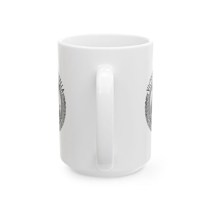 Victory or Valhalla Viking Longship Ceramic Mug, (11oz, 15oz)