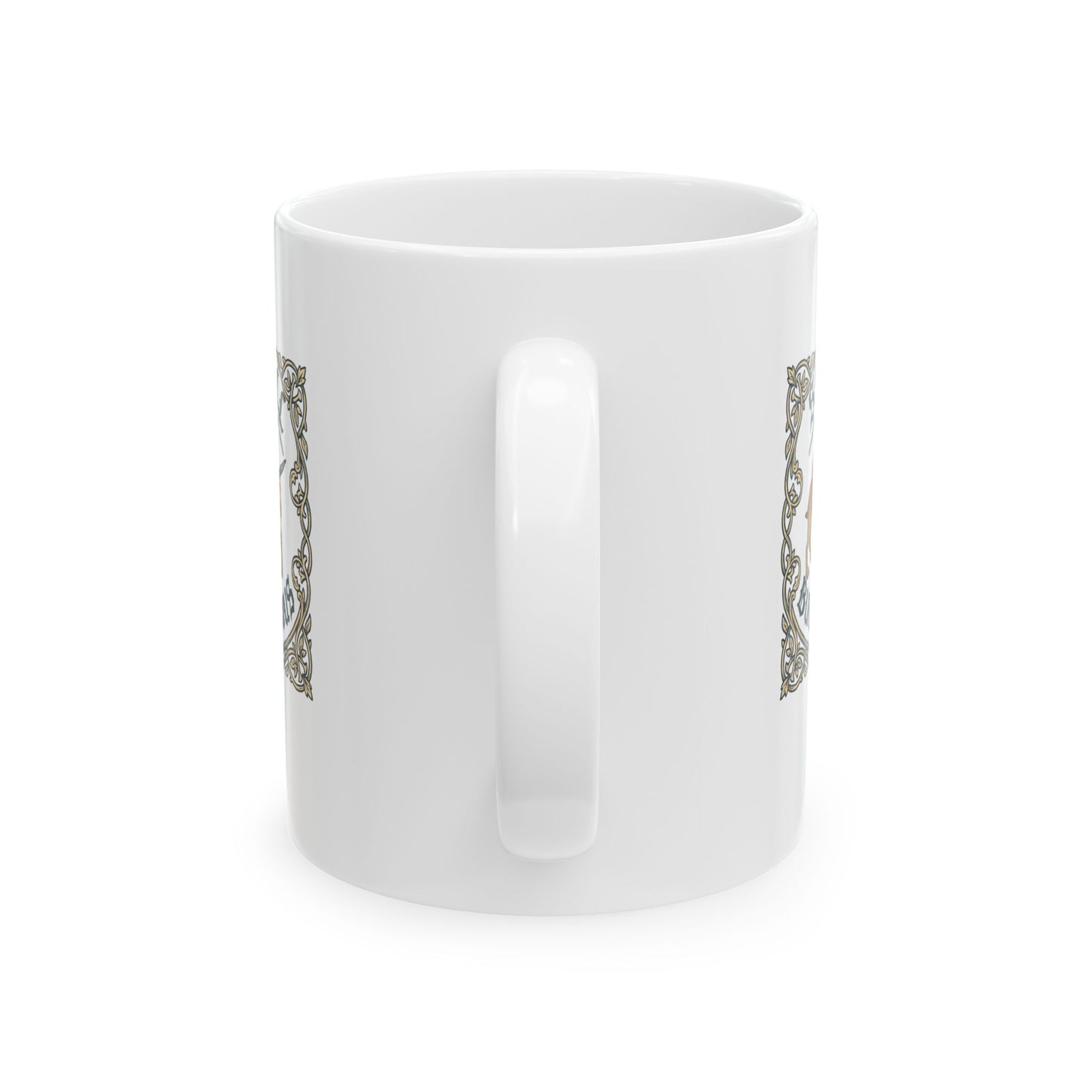 Small But Vicious Rabbit Medieval Marginalia Ceramic Mug, (11oz, 15oz)