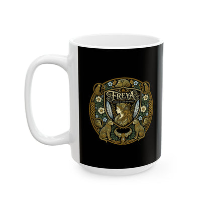 Freya Goddess of Love Ceramic Mug, (11oz, 15oz)