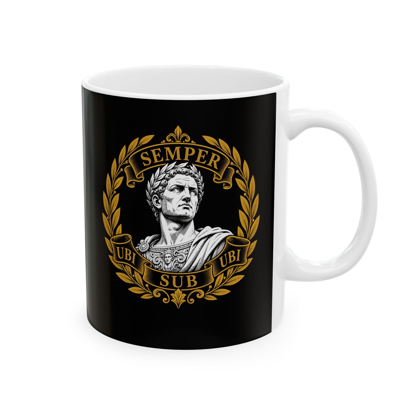 Ubi Sub Ubi Wear Underwear Statue Ceramic Mug, (11oz, 15oz)
