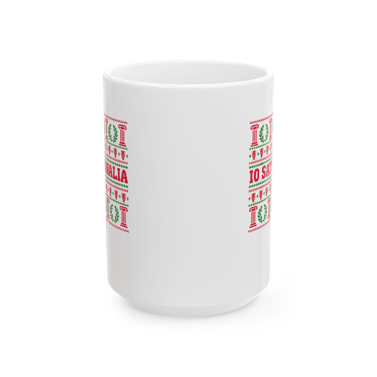 Io Saturnalia Ugly Sweater Ceramic Mug, (11oz, 15oz)