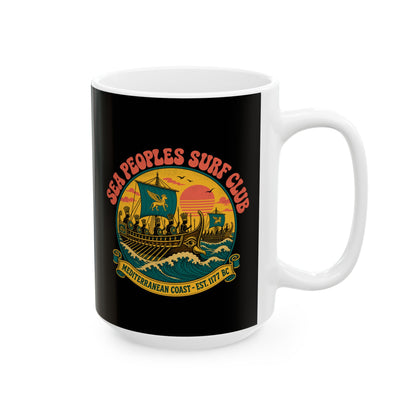 Sea People's Surf Club Ceramic Mug, (11oz, 15oz)