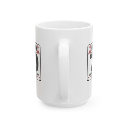 Pompeii Fun Run Race Bib Ceramic Mug, (11oz, 15oz)