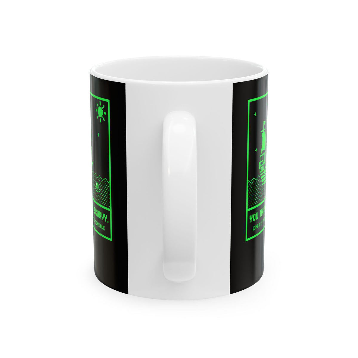 8 Bit Died of Scurvy Ceramic Mug, (11oz, 15oz)