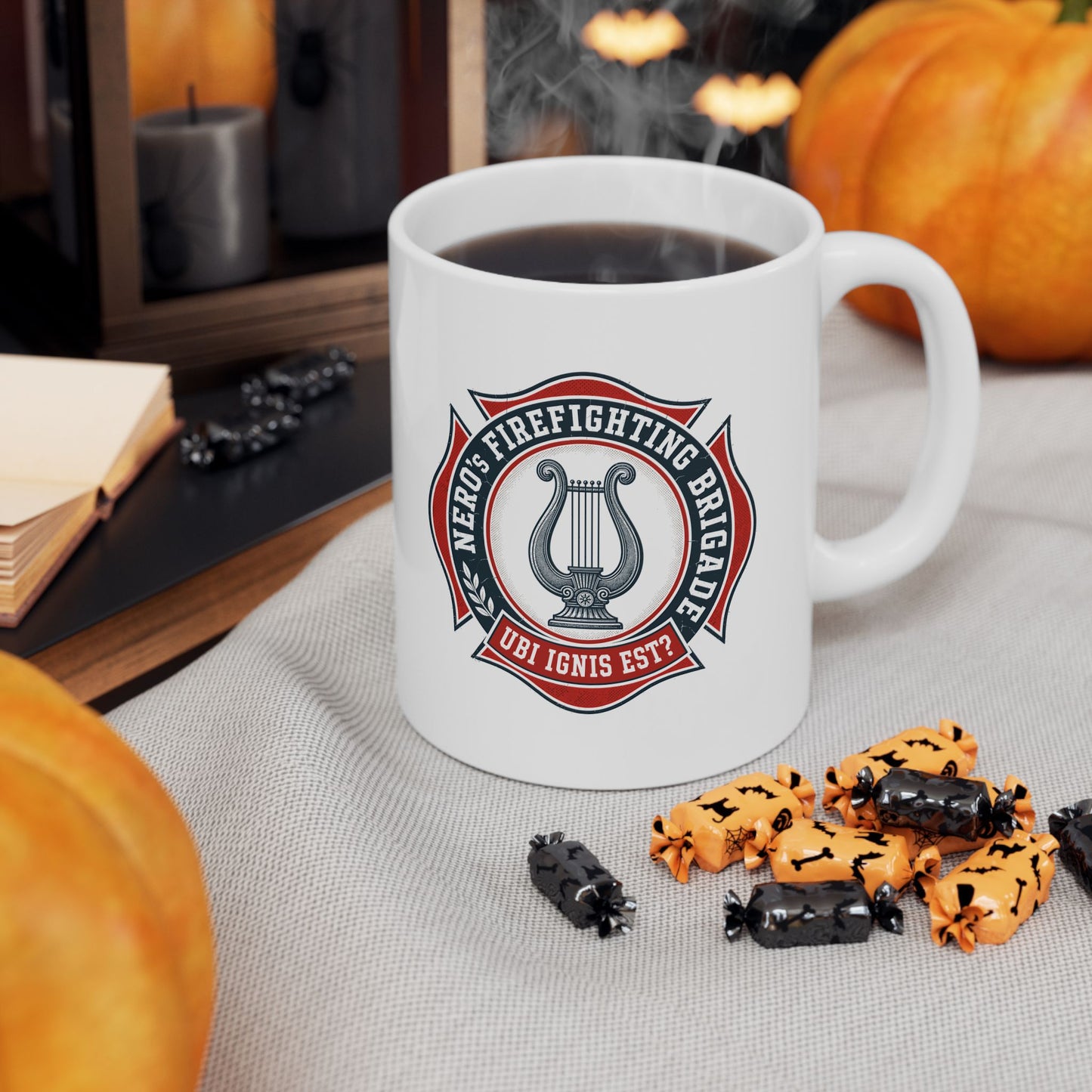 Emperor Nero's Fire fighting Brigade Ceramic Mug, (11oz, 15oz)