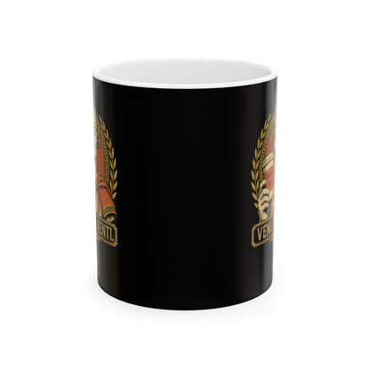 Caesar Venti Pumpkin Spice Ceramic Mug, (11oz, 15oz)