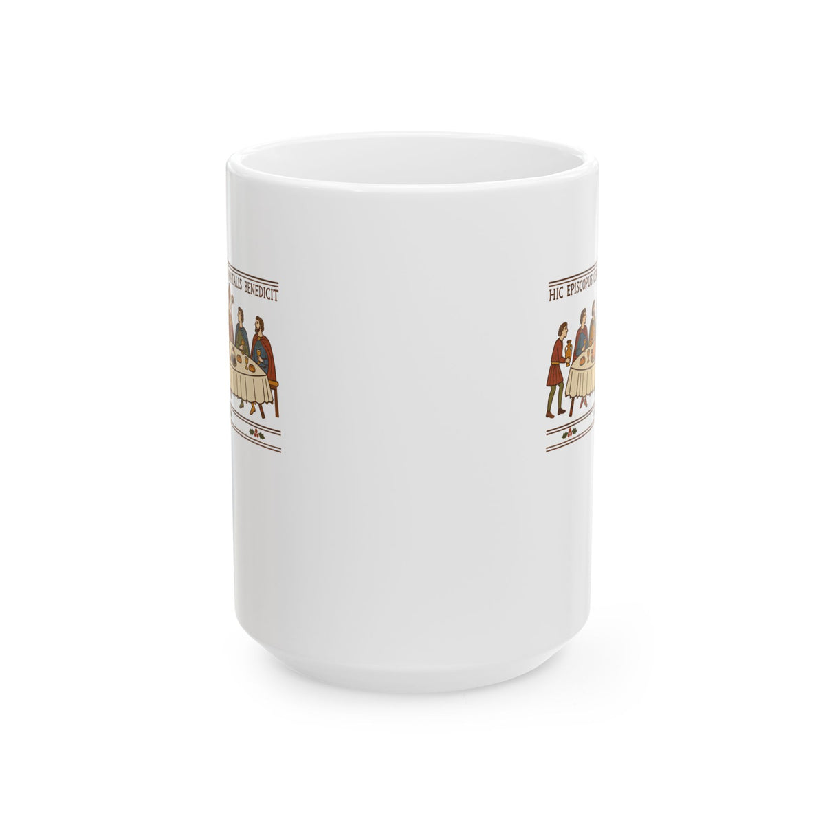 Bayeux Christmas Dinner Ceramic Mug, (11oz, 15oz)