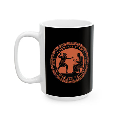 Ignorance is Bold Thucydides Quote Ceramic Mug, (11oz, 15oz)