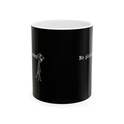 No Plundering Today Sad Pirate Ceramic Mug, (11oz, 15oz)