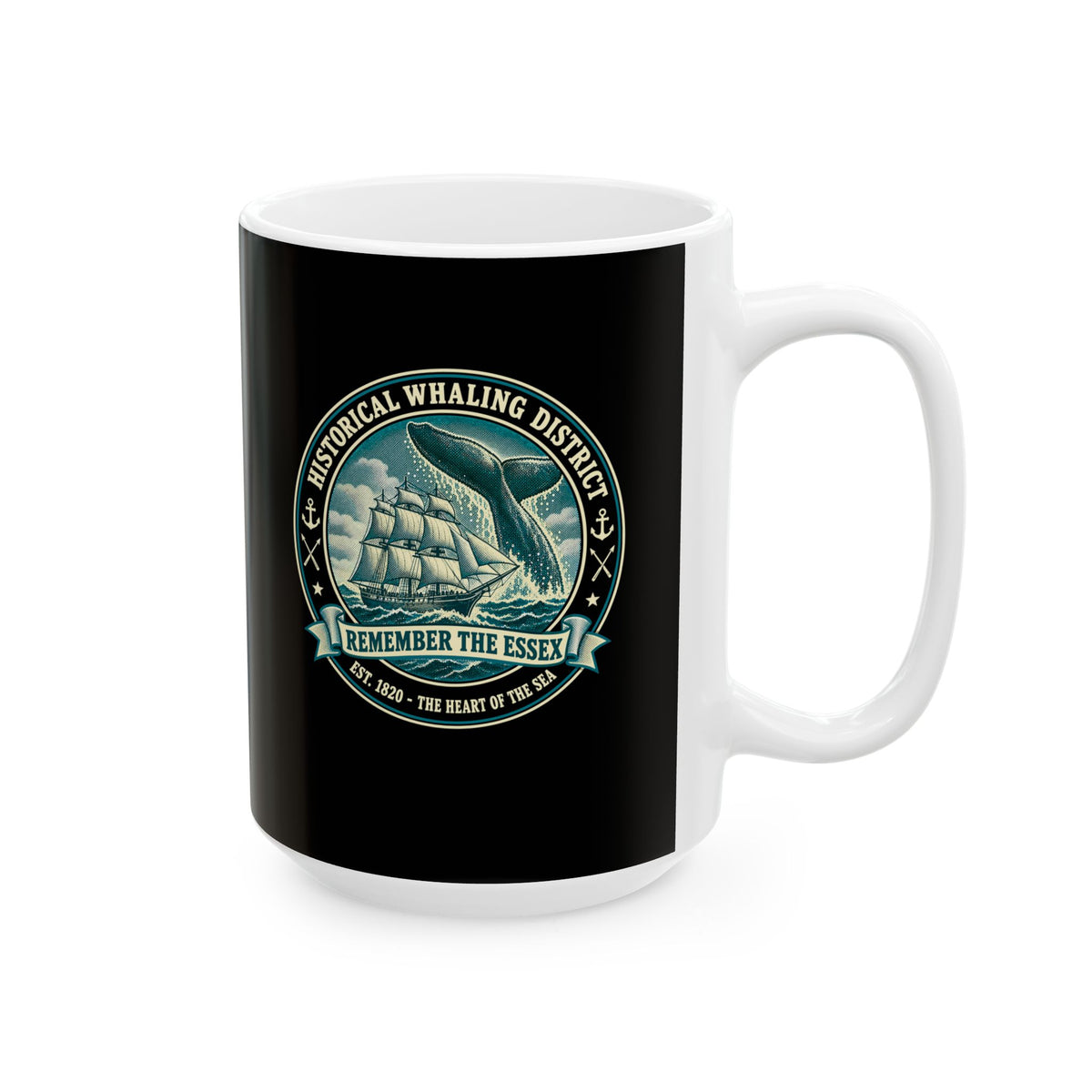 Remember the Essex Whaling District Ceramic Mug, (11oz, 15oz)