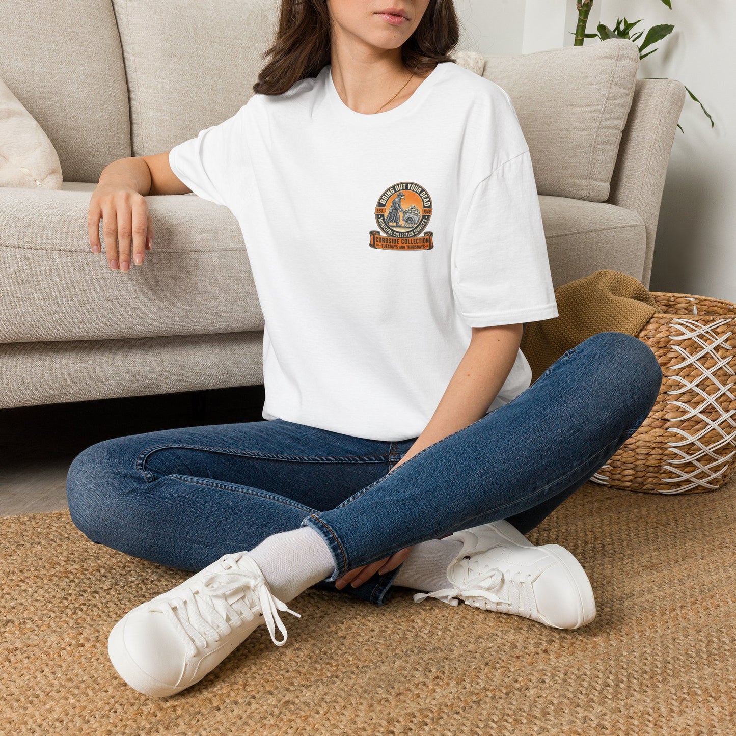 Bring Out Your Dead Plague Doctor Back Print T-Shirt