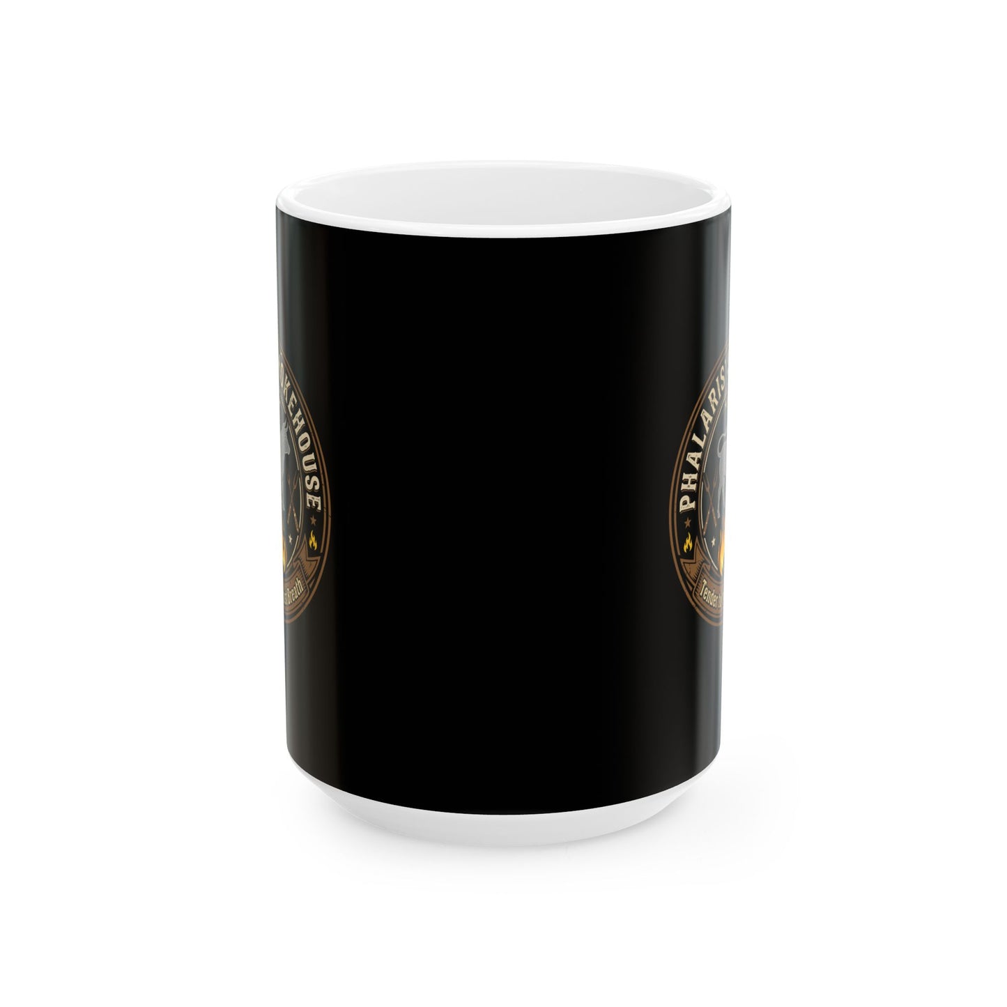 Phalaris Smokehouse Brazen Bull Ceramic Mug, (11oz, 15oz)