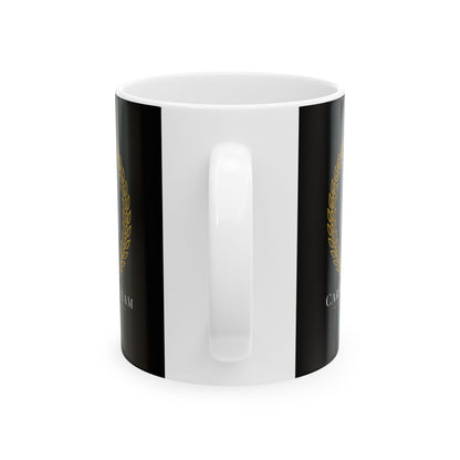 Carpe Caffeam Minimalist Ceramic Mug, (11oz, 15oz)