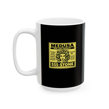 Medusa Hair Care Products Vintage Ad Style Ceramic Mug, (11oz, 15oz)