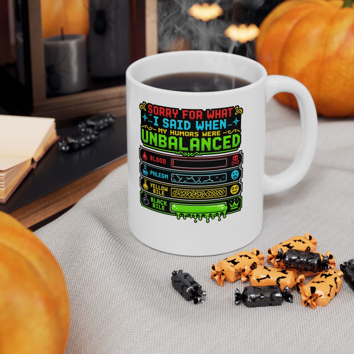 8 Bit Sorry for What I Said Humors Ceramic Mug, (11oz, 15oz)