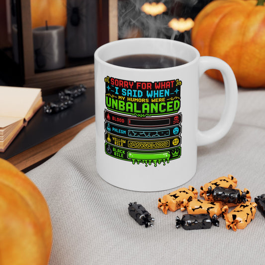 8 Bit Sorry for What I Said Humors Ceramic Mug, (11oz, 15oz)