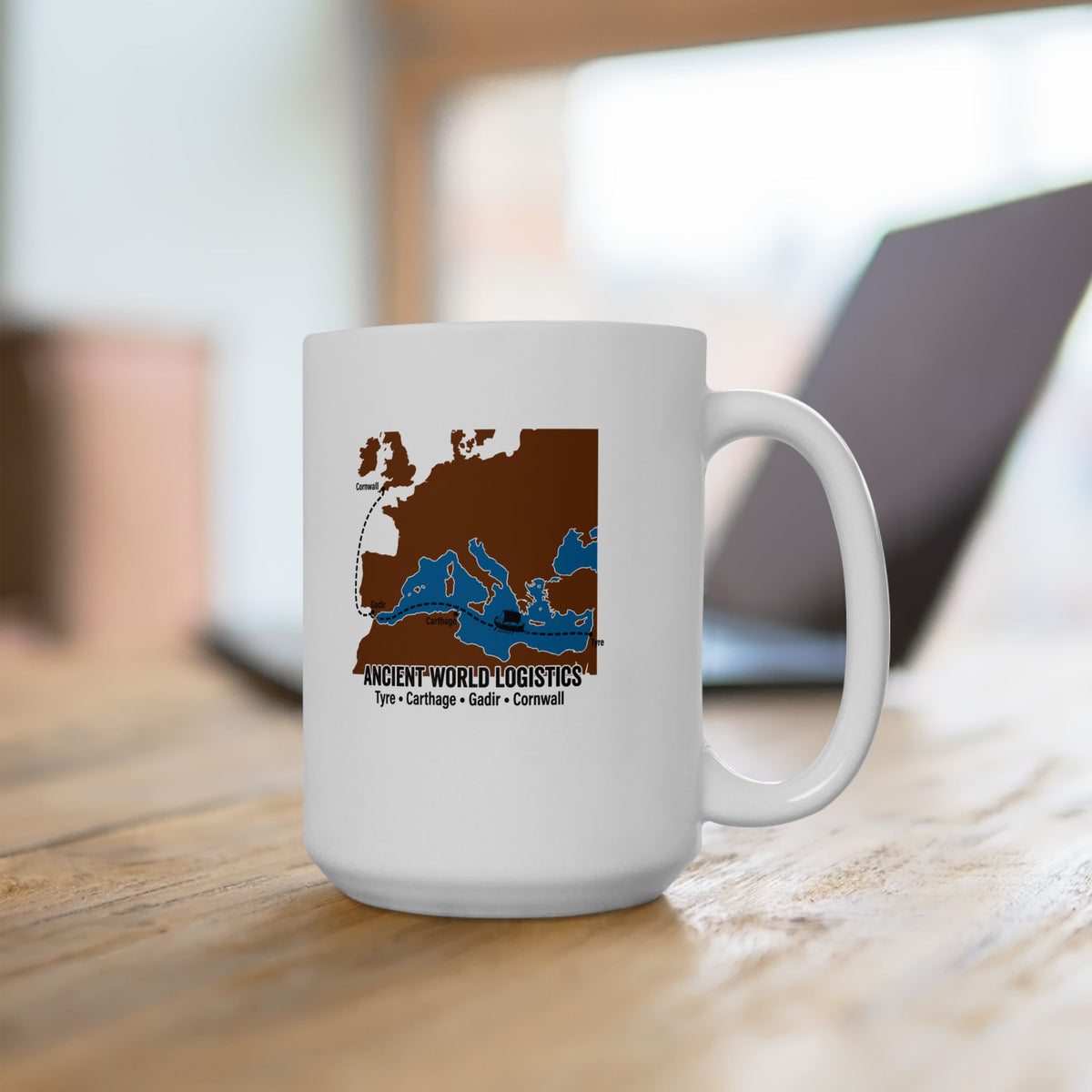 Phoenicians Ancient Shipping Maritime  Ceramic Mug, (11oz, 15oz)
