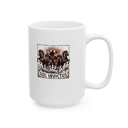 Sol Invictus Ceramic Mug, (11oz, 15oz)