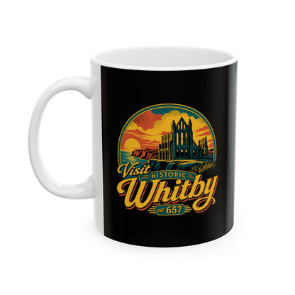 Visit Whitby Abbey Ceramic Mug, (11oz, 15oz)