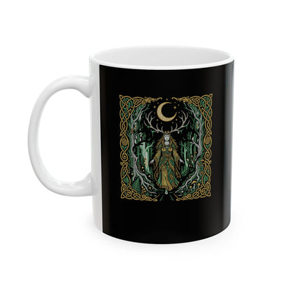 Elen of the Ways Goddess of Journey and Guidance Ceramic Mug, (11oz, 15oz)