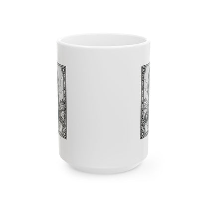 In My Defense My Ancestors Were Barbarians Tarot Ceramic Mug, (11oz, 15oz)