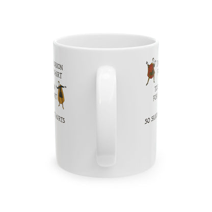 Too Saxon for Shirt Bayeux Tapestry Meme Ceramic Mug, (11oz, 15oz)