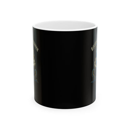 Zeus Release the Kraken Ceramic Mug, (11oz, 15oz)