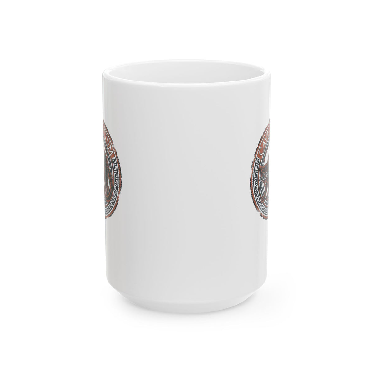 Cave Cattum Beware of Cat Latin Ceramic Mug, (11oz, 15oz)