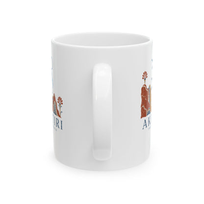 Blue Monkeys Santorini Akrotiri Ceramic Mug, (11oz, 15oz)