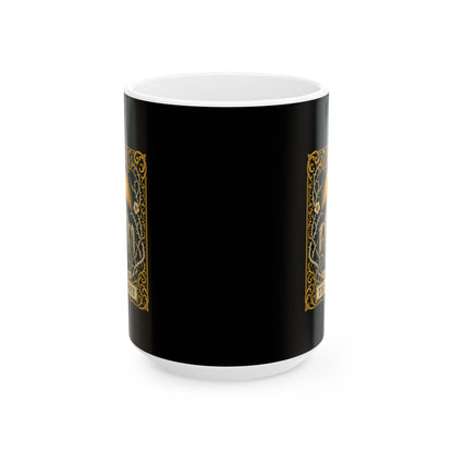 Glastonbury Abbey Tarot Ceramic Mug, (11oz, 15oz)