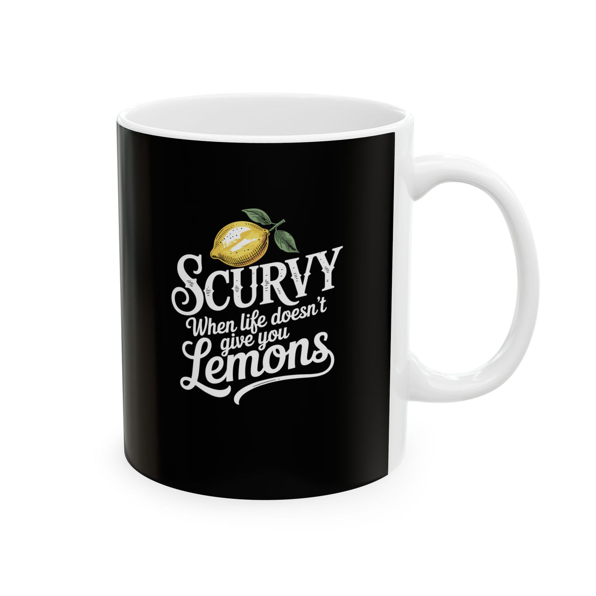 Scurvy Lemons Ceramic Mug, (11oz, 15oz)