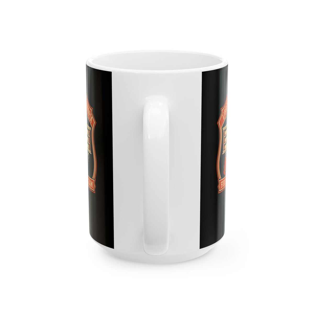 Library Alexandria Fire Safety Ceramic Mug, (11oz, 15oz)