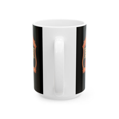 Library Alexandria Fire Safety Ceramic Mug, (11oz, 15oz)
