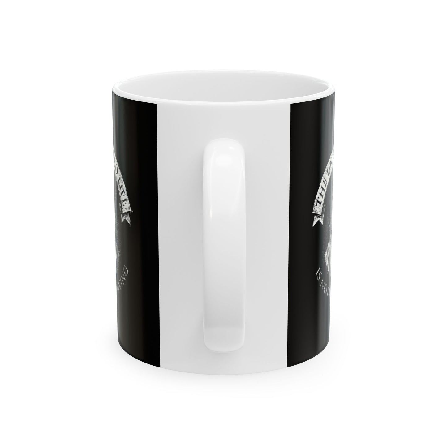 Socrates An Unexamined Life Is Not Worth Living Quote Ceramic Mug, (11oz, 15oz)