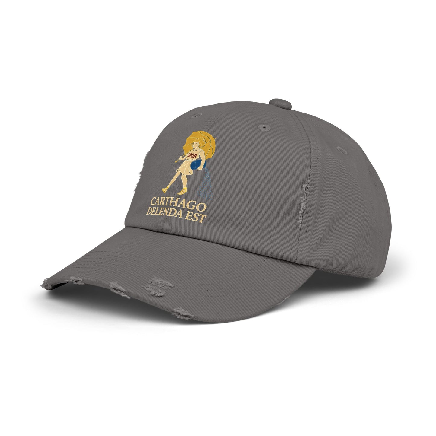 Carthago Delenda Est Morton's Salt Girl Unisex Distressed Cap