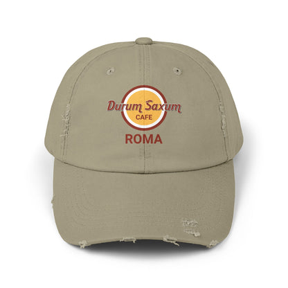 Hard Rock Cafe Roma in Latin  Unisex Distressed Cap