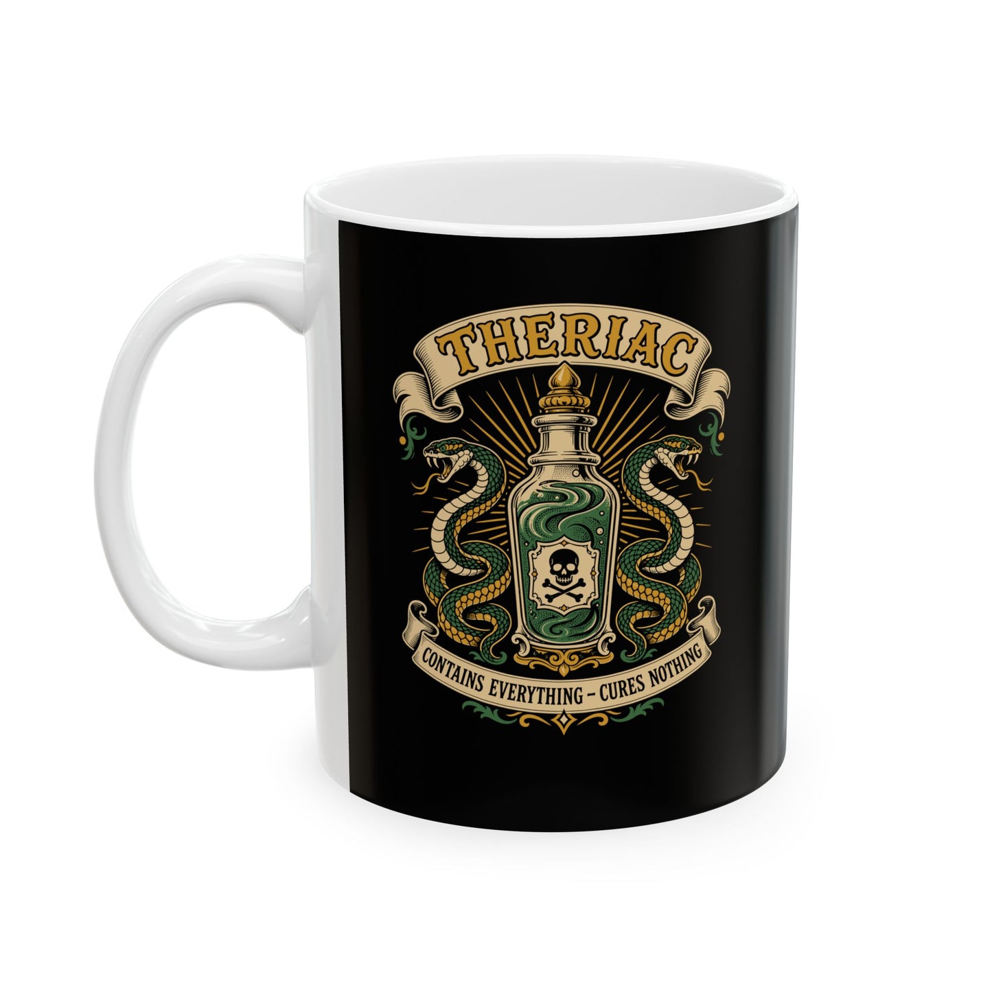 Theriac Old Time Remedy Ceramic Mug, (11oz, 15oz)