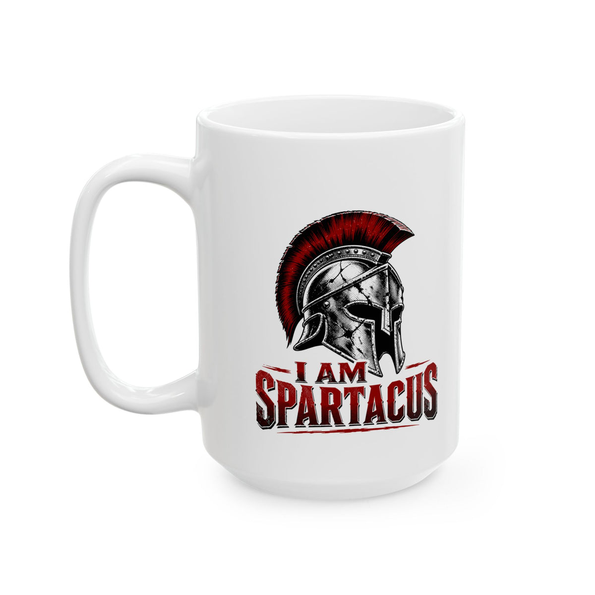 I Am Spartacus Helmet Ceramic Mug, (11oz, 15oz)