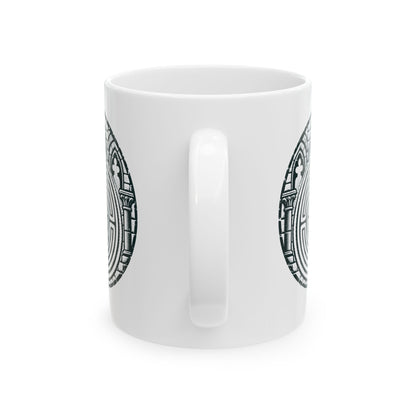 Chartres Cathedral Labyrinth Ceramic Mug, (11oz, 15oz)