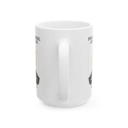 Fish in the Hole Corn on Top Ceramic Mug, (11oz, 15oz)