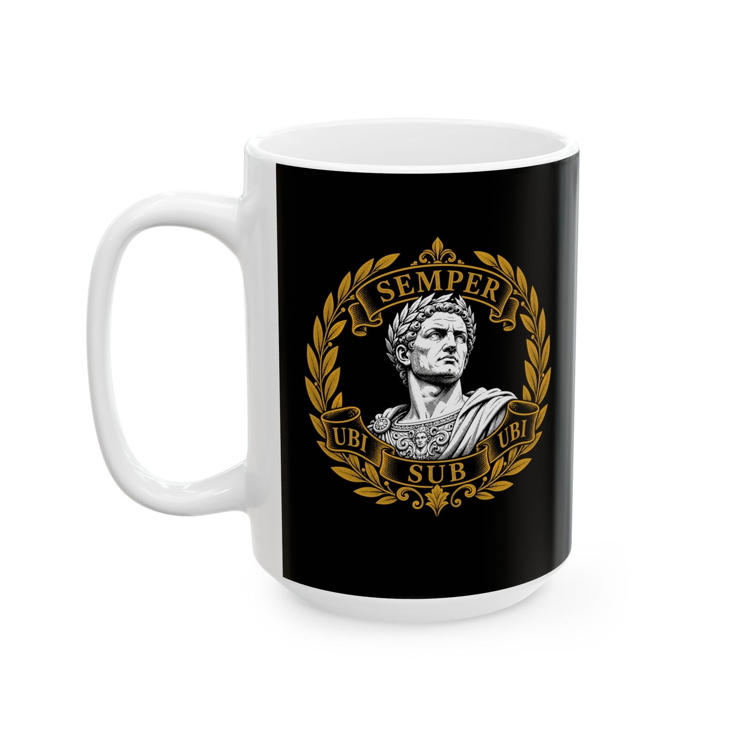 Ubi Sub Ubi Wear Underwear Statue Ceramic Mug, (11oz, 15oz)