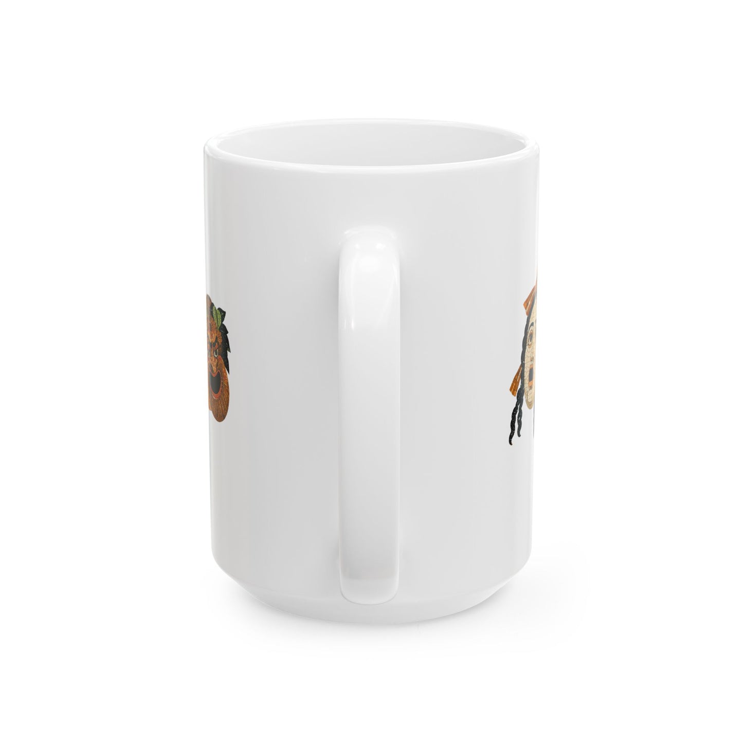 Theatre Masks Pompeii Mosaic Ceramic Mug, (11oz, 15oz)