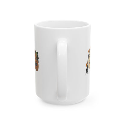 Theatre Masks Pompeii Mosaic Ceramic Mug, (11oz, 15oz)