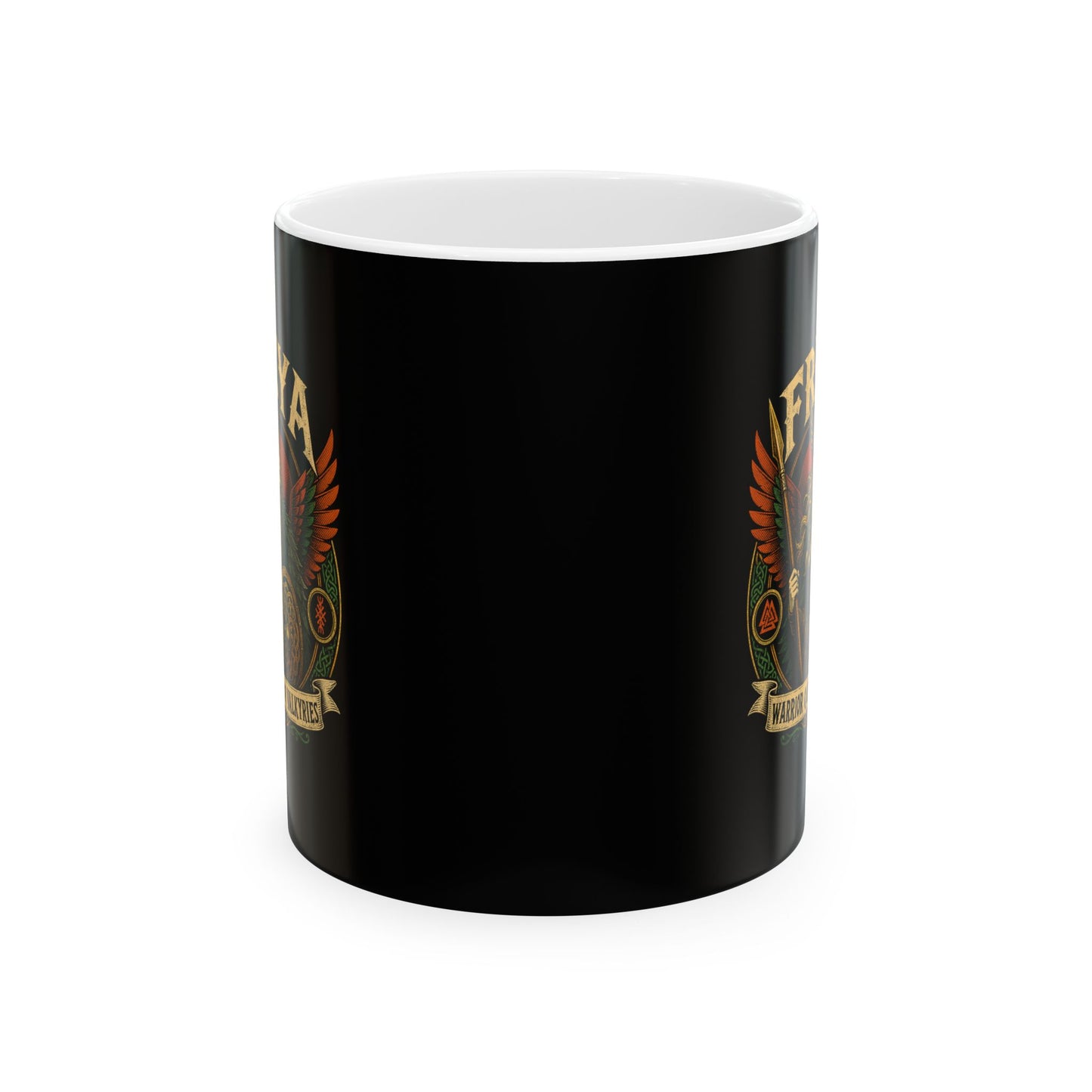 Freya Warrior Queen of the Valkyries Ceramic Mug, (11oz, 15oz)