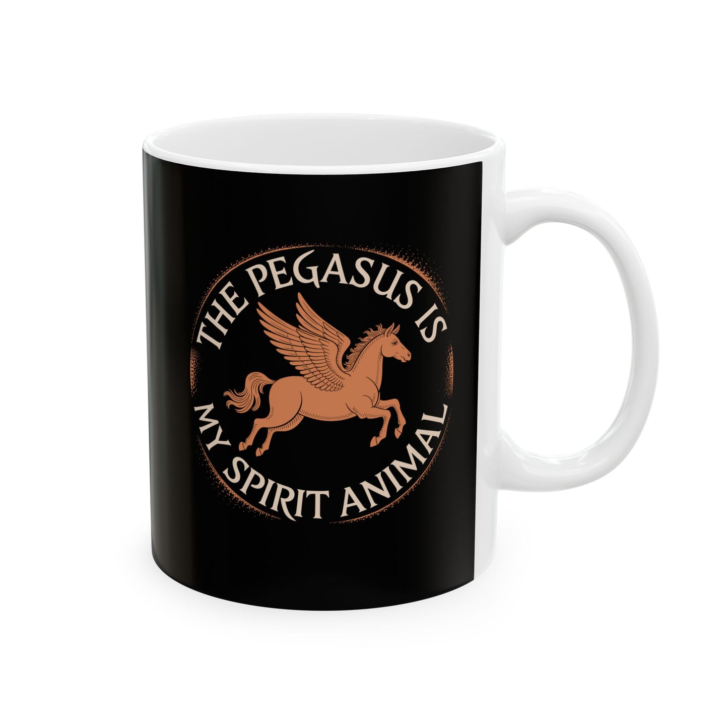 Pegasus Spirit Animal Ceramic Mug, (11oz, 15oz)