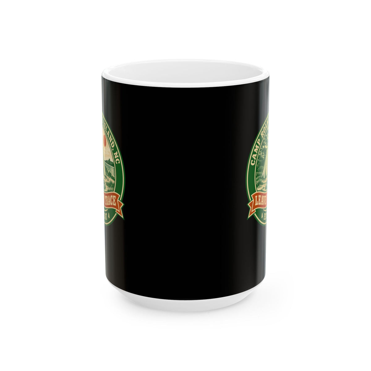 Camp Roanoke Leave No Trace Ceramic Mug, (11oz, 15oz)